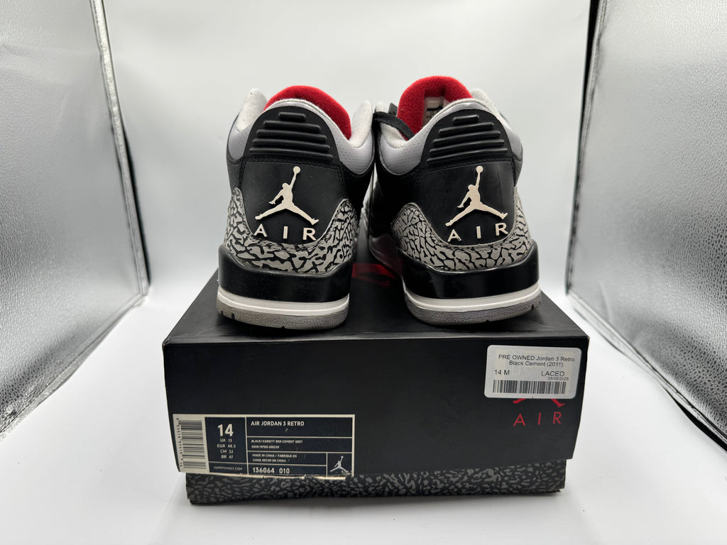 PRE OWNED Jordan 3 Retro Black Cement (2011)