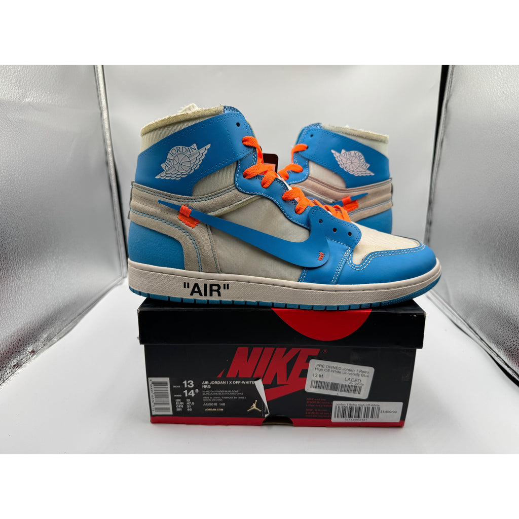 PRE OWNED Jordan 1 Retro High Off-White University Blue