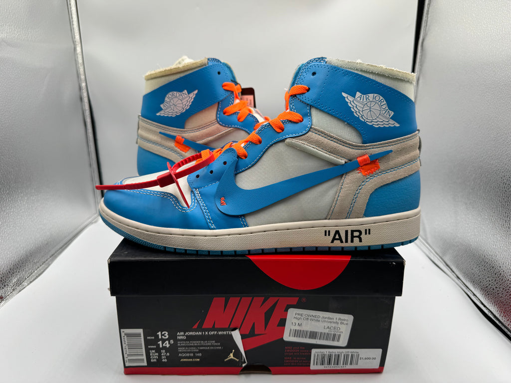 PRE OWNED Jordan 1 Retro High Off-White University Blue