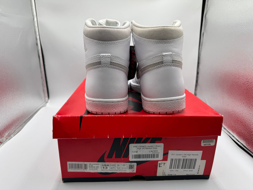 PRE OWNED Jordan 1 Retro High '85 Neutral Grey