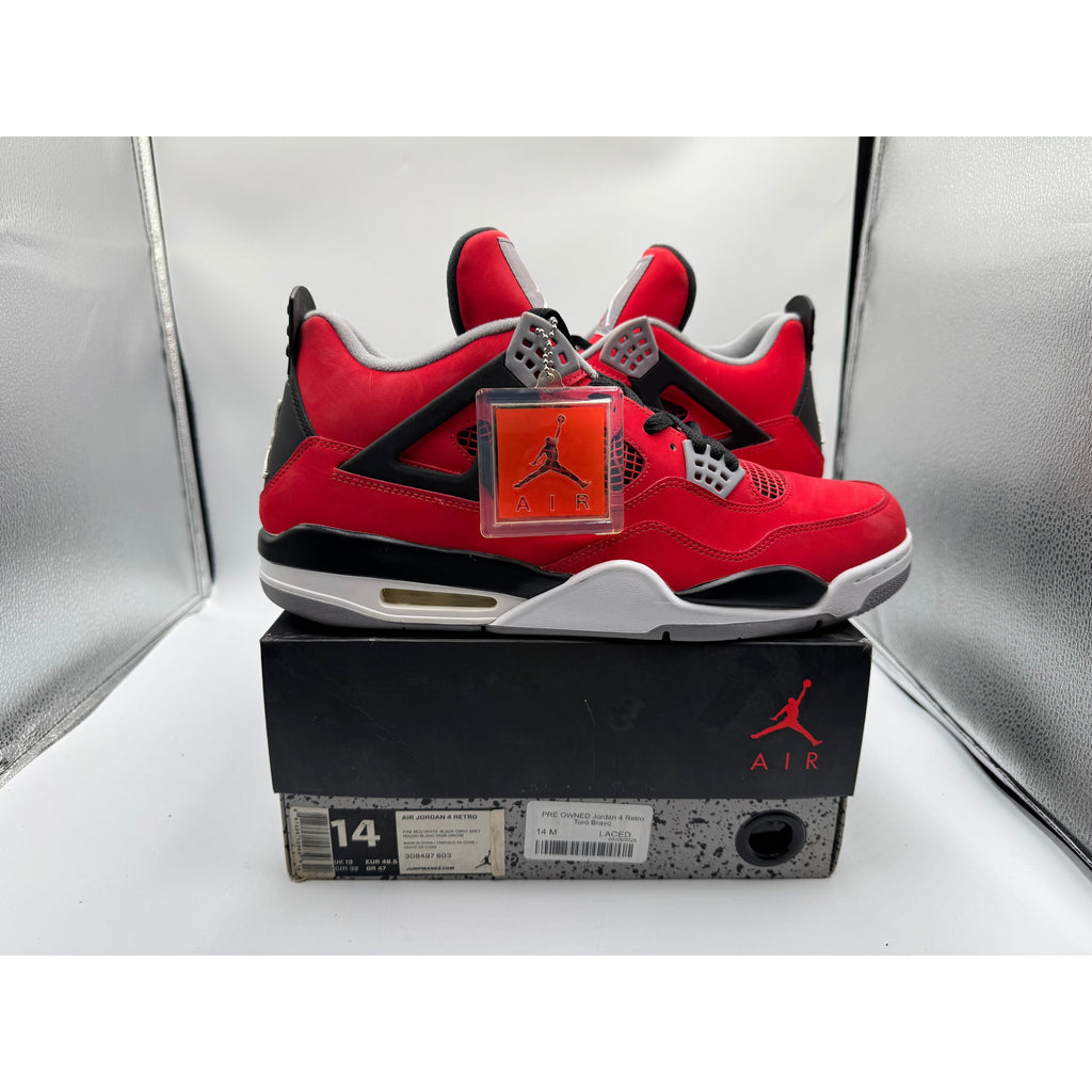 PRE OWNED Jordan 4 Retro Toro Bravo