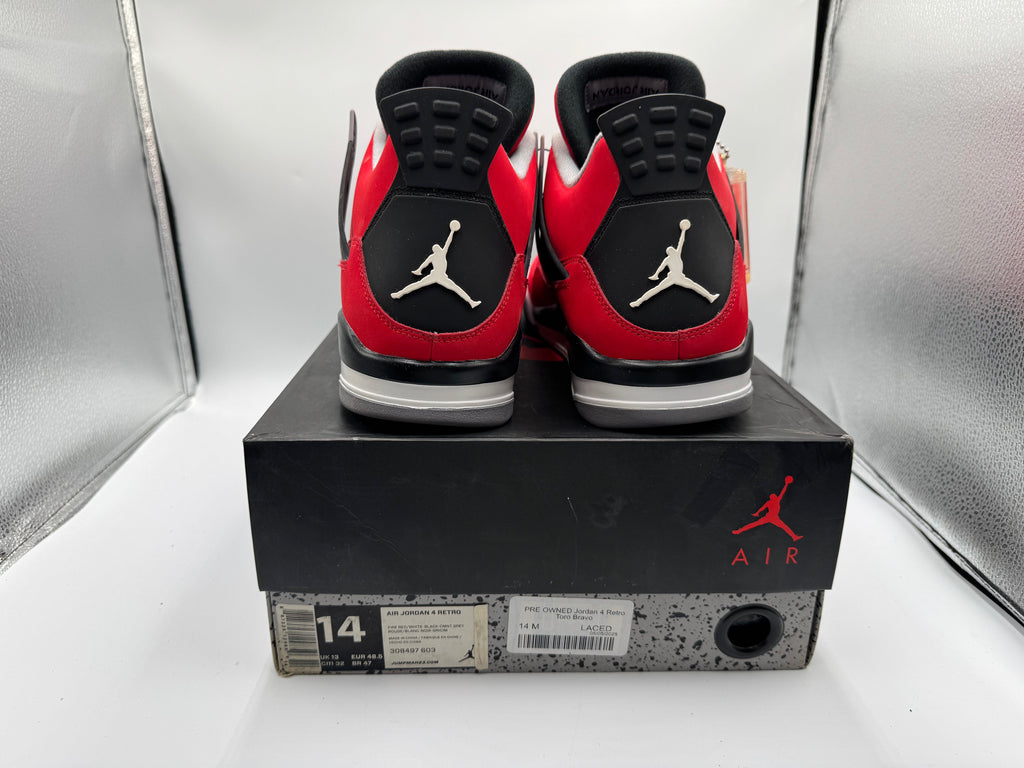 PRE OWNED Jordan 4 Retro Toro Bravo