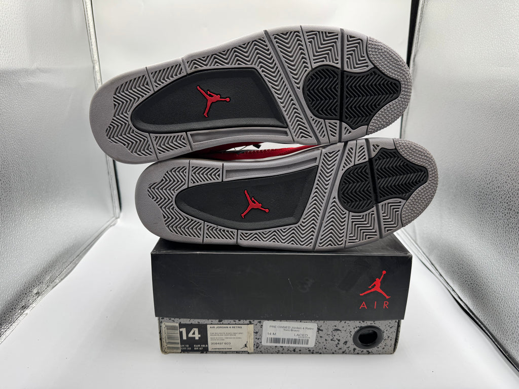 PRE OWNED Jordan 4 Retro Toro Bravo