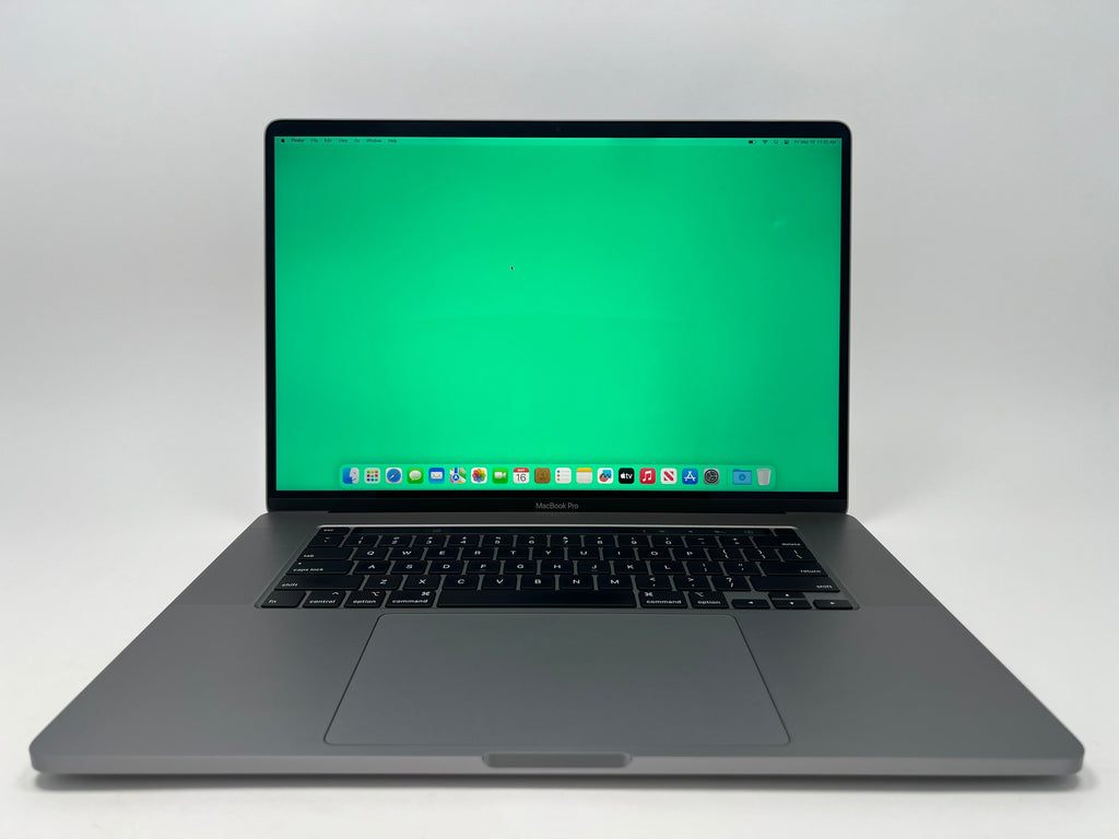 MacBook Pro (2019) 16-inch – Intel Core i9 2.4GHz • AMD 5500M 8GB – 32GB RAM 2TB SSD – 52 Cycles (Read)