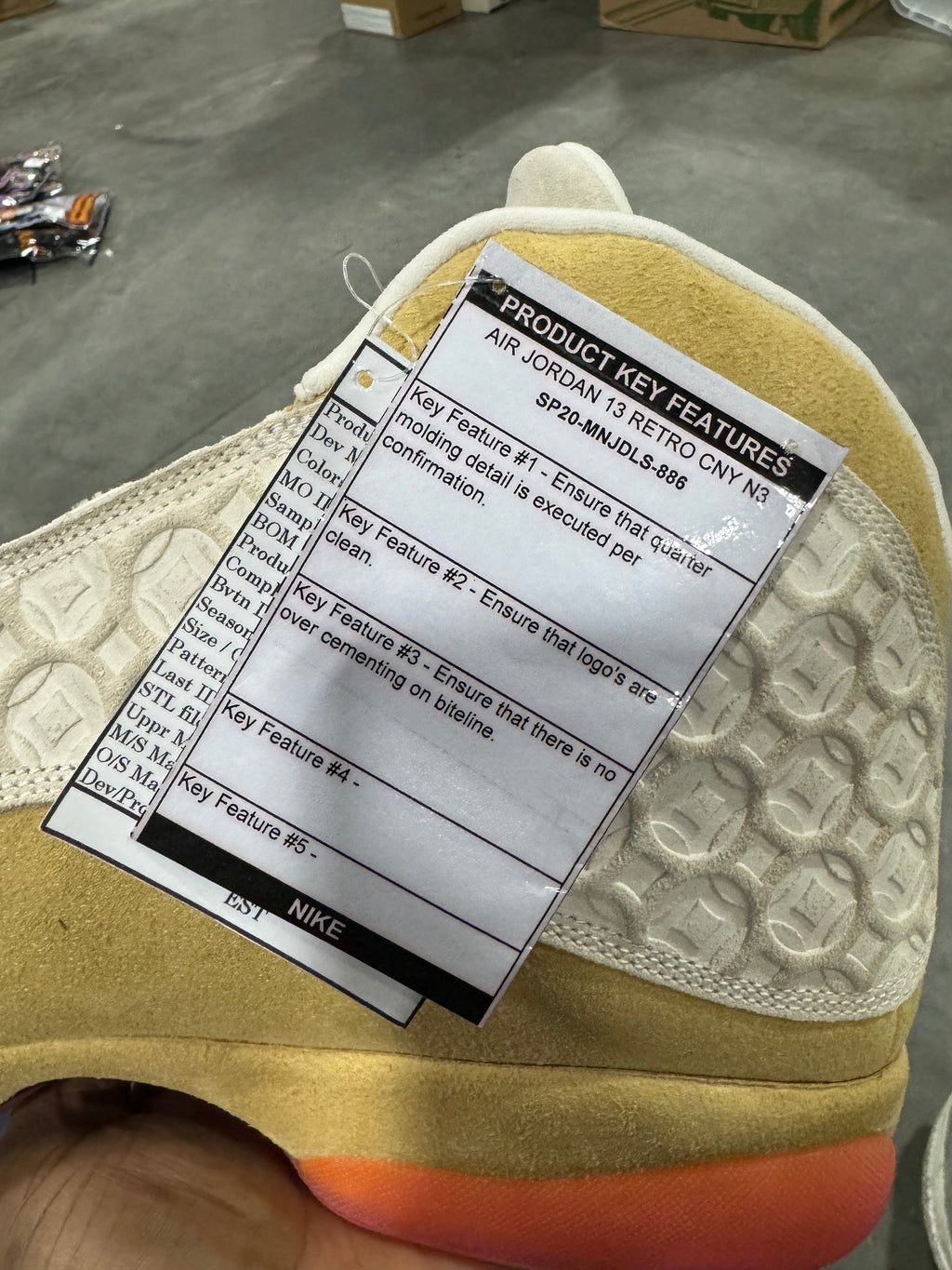 DEADSTOCK Air Jordan Retro 13 "Player Samples Jeff S"