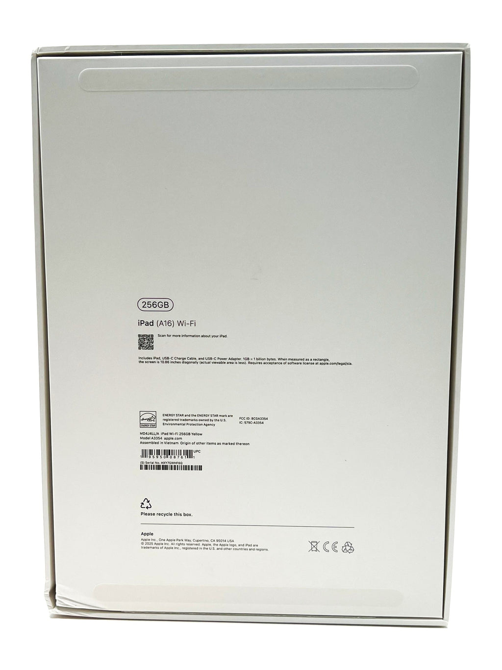 iPad (2025) 11-inch – Apple A16 Chip 256GB SSD Wi-Fi – Yellow – Brand New Open Box
