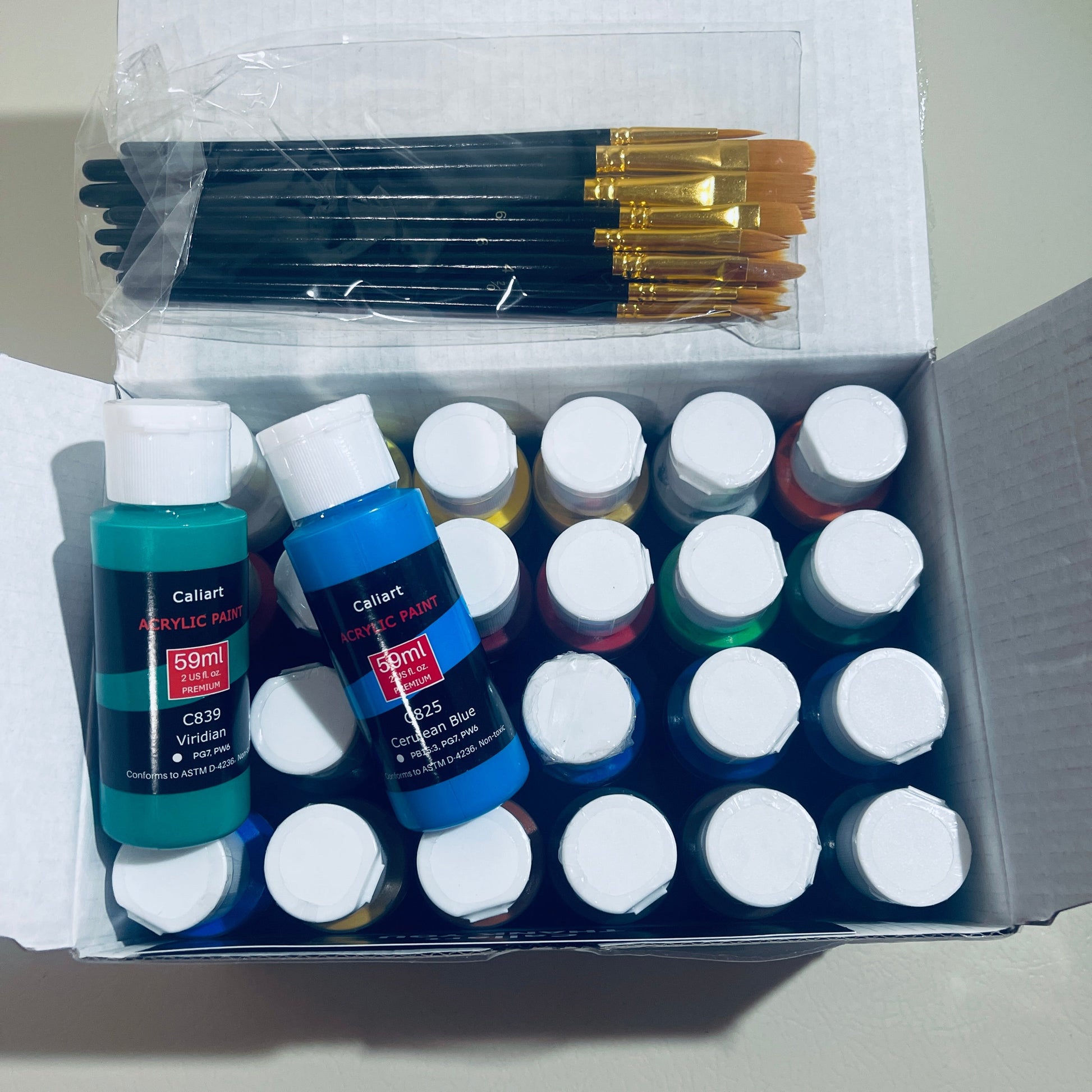 DAMAGED - Acrylic Paint Art Supply Classroom Bundle - SOLD AS IS - PARTS ONLY