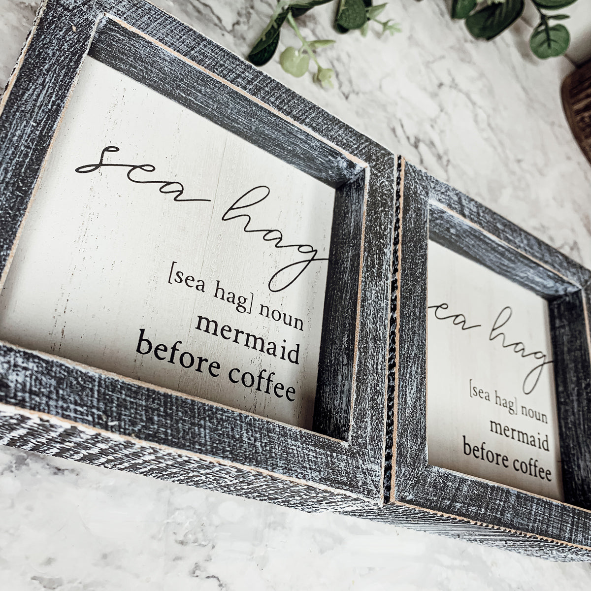 Beach Home Summer 5 Inch Wooden Sign Funny Coffee Quote Coastal Wall Decor Small Plaque