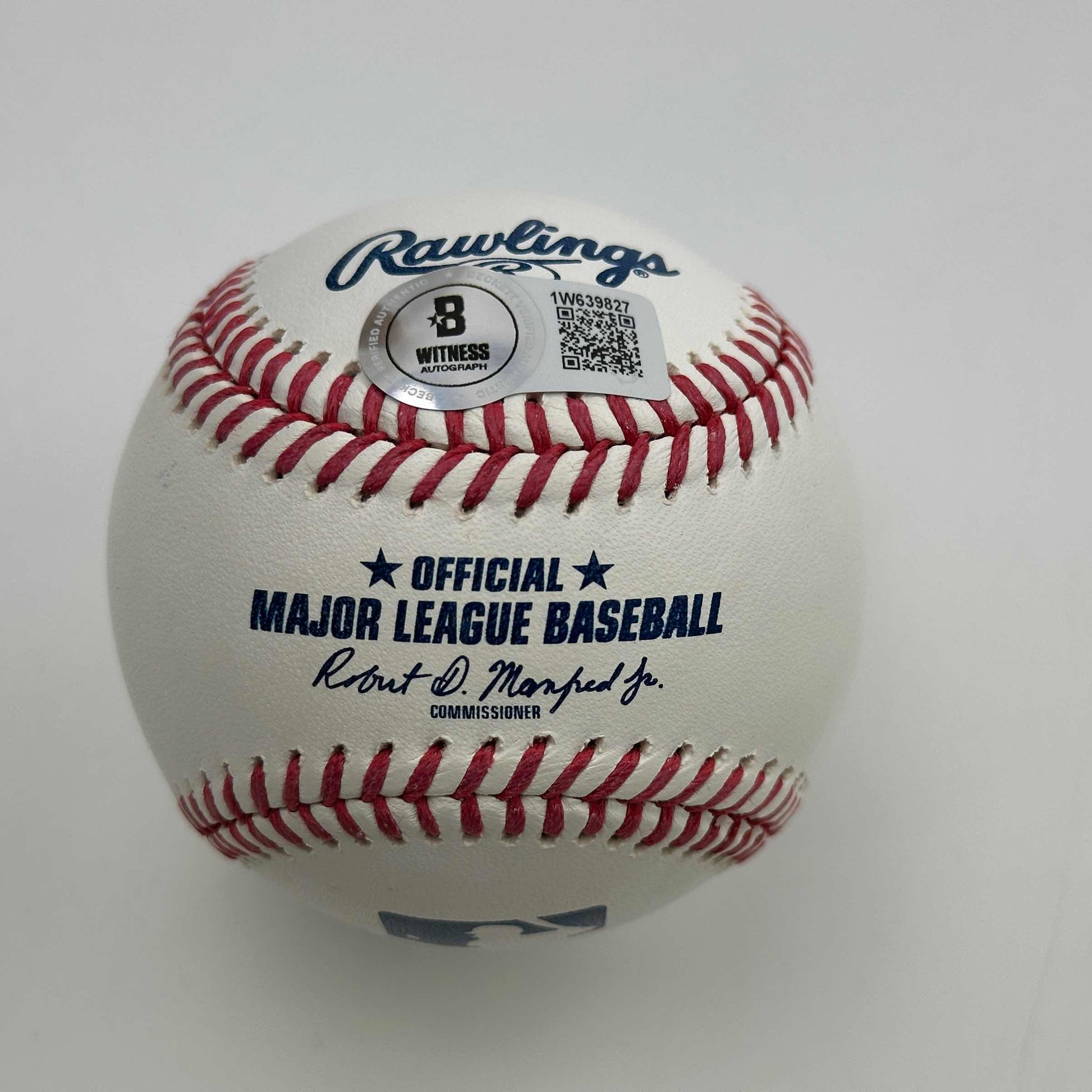Autographed/Signed Derek Lee Rawlings Official Major League Baseball ROML Beckett BAS COA