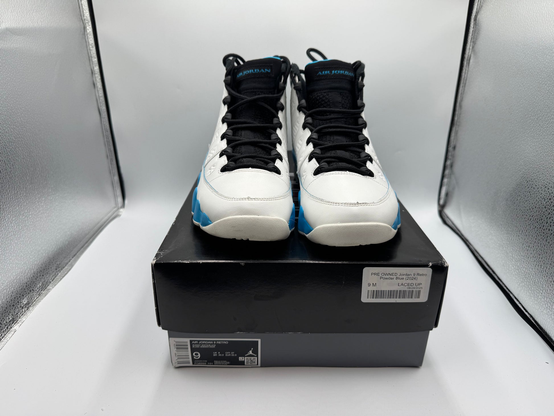 PRE OWNED Jordan 9 Retro Powder Blue (2024)