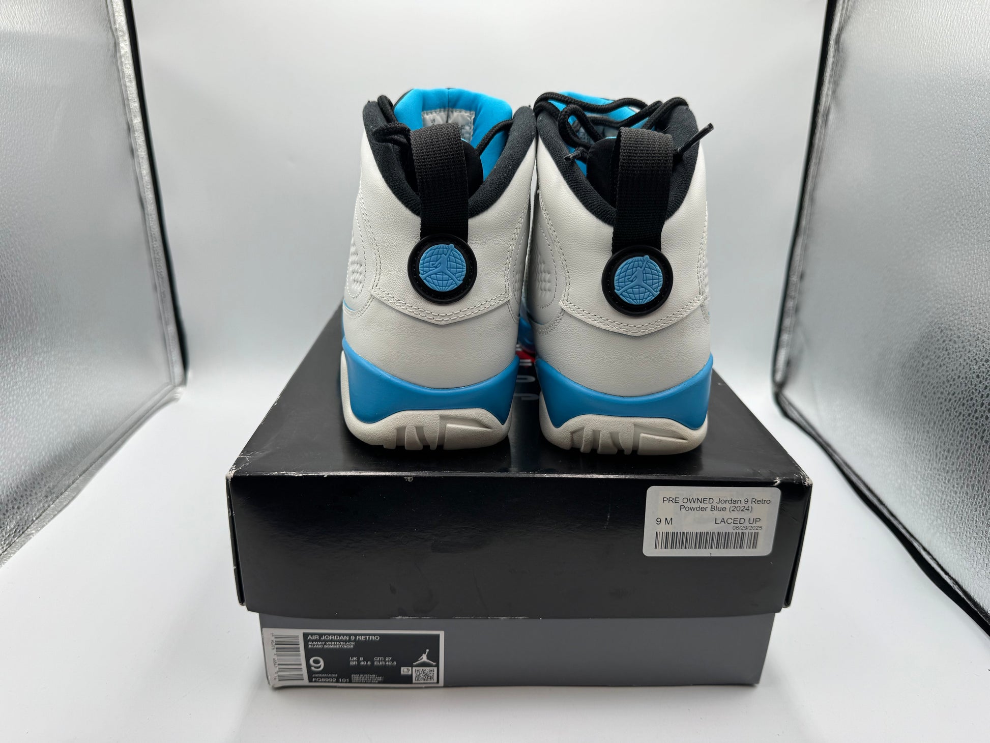 PRE OWNED Jordan 9 Retro Powder Blue (2024)
