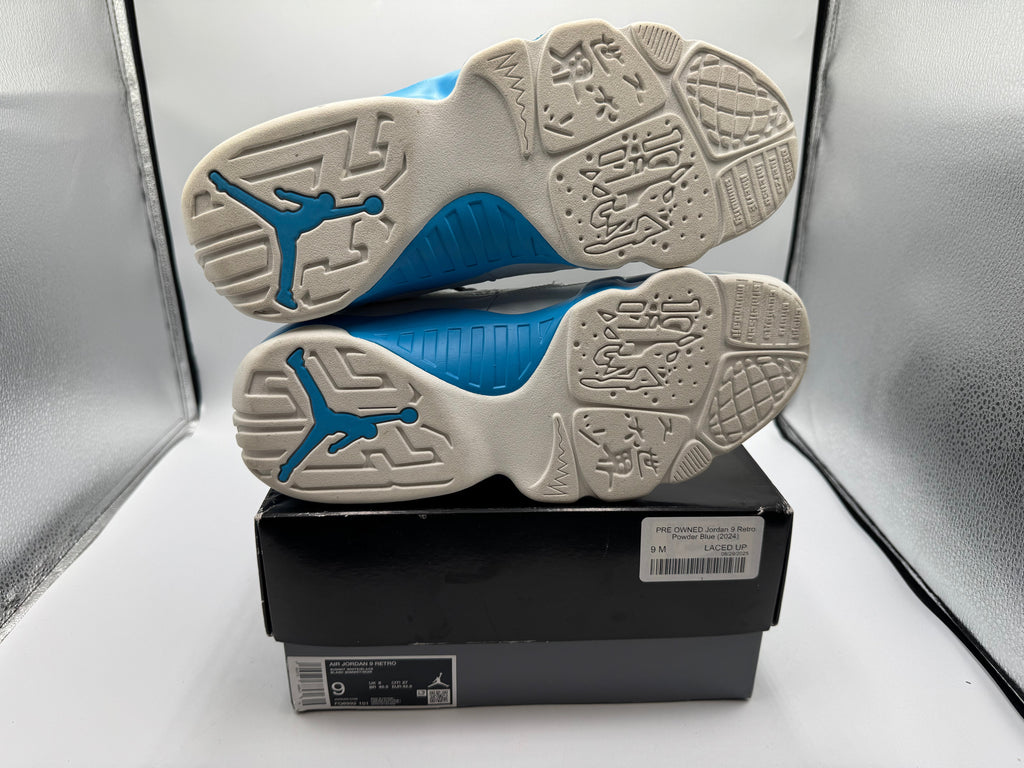PRE OWNED Jordan 9 Retro Powder Blue (2024)