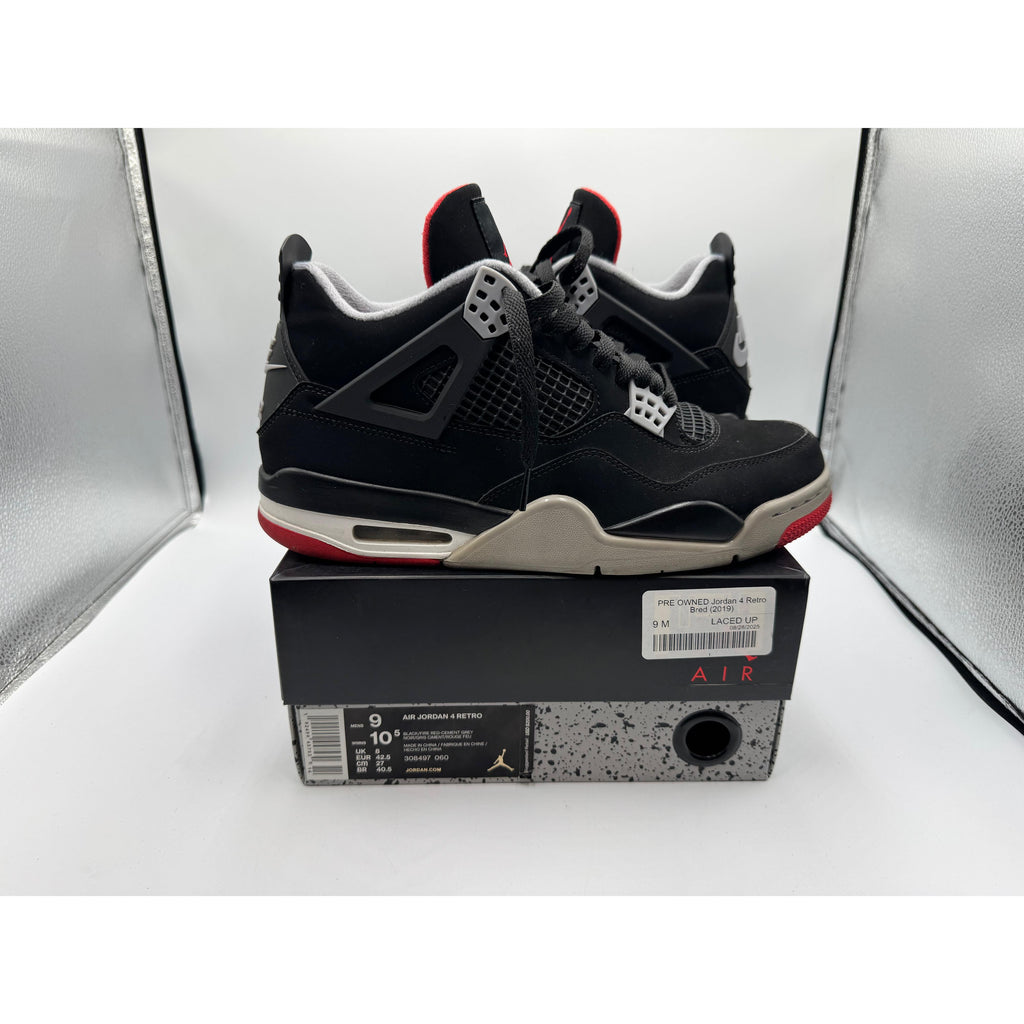 PRE OWNED Jordan 4 Retro Bred (2019)