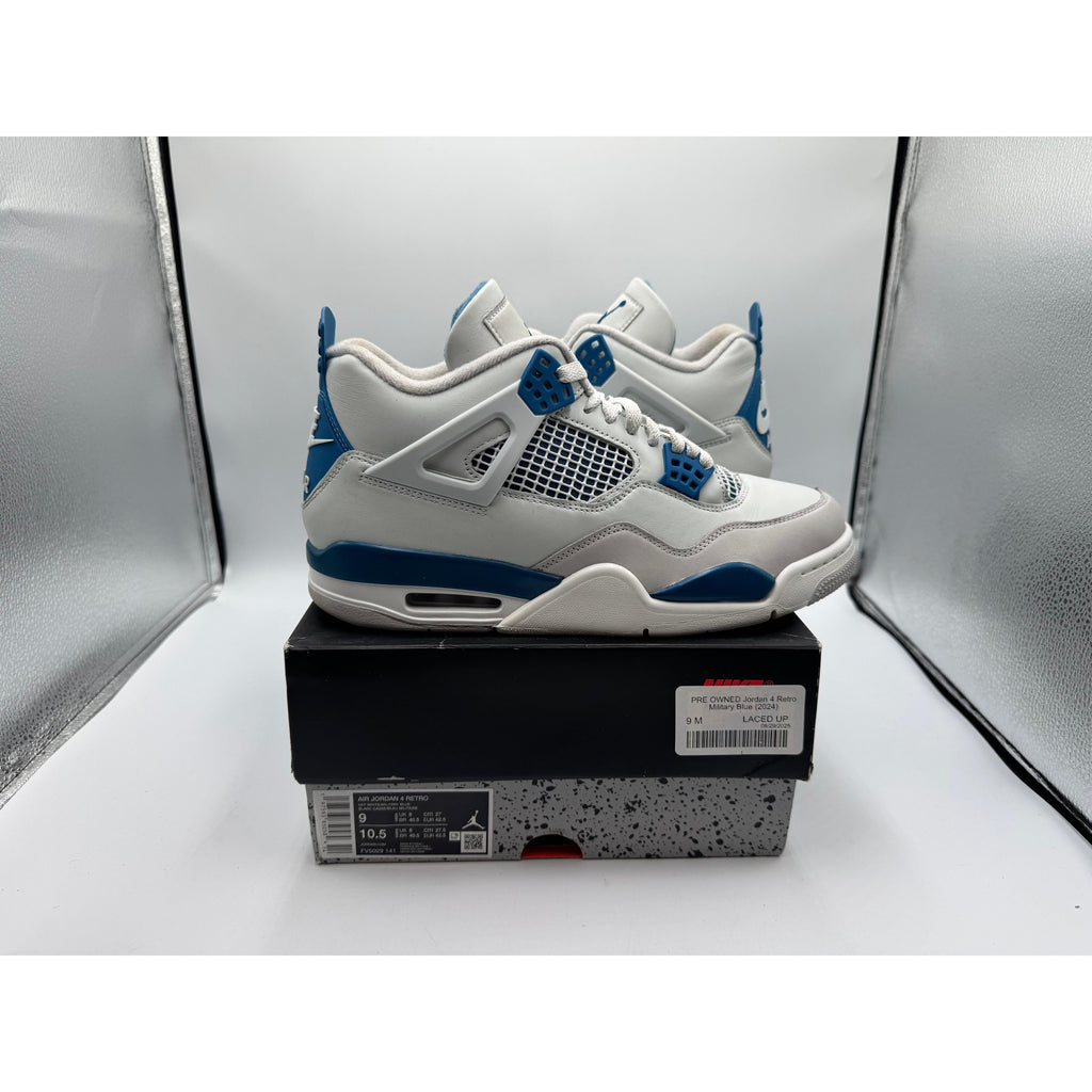 PRE OWNED Jordan 4 Retro Military Blue (2024)
