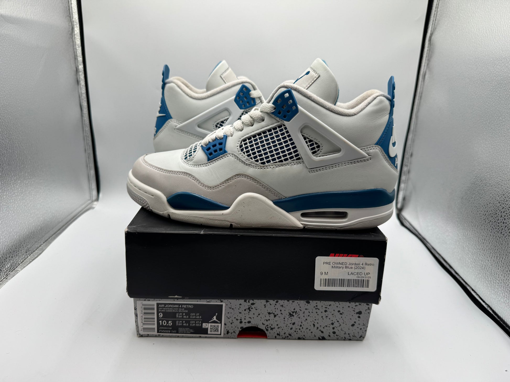PRE OWNED Jordan 4 Retro Military Blue (2024)