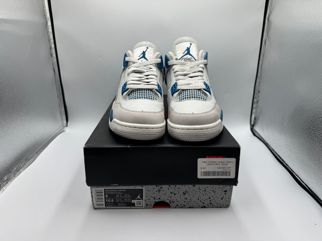 PRE OWNED Jordan 4 Retro Military Blue (2024)