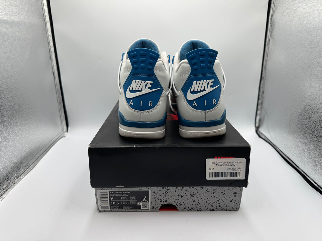 PRE OWNED Jordan 4 Retro Military Blue (2024)