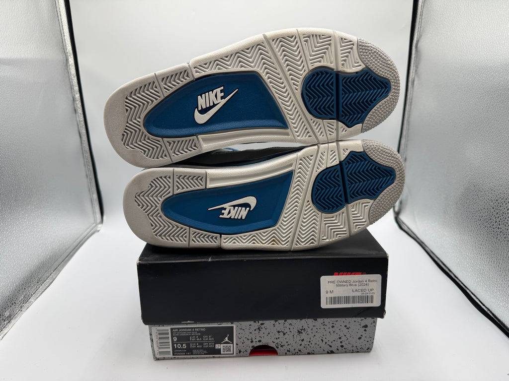 PRE OWNED Jordan 4 Retro Military Blue (2024)