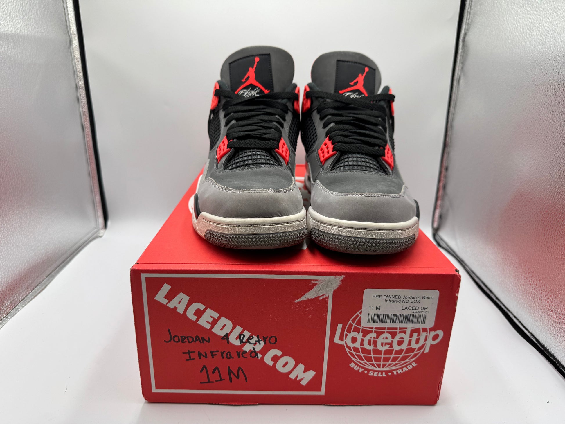 PRE OWNED Jordan 4 Retro Infrared NO BOX