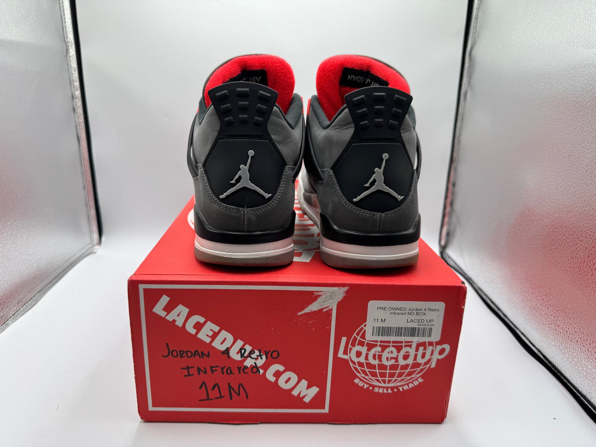 PRE OWNED Jordan 4 Retro Infrared NO BOX