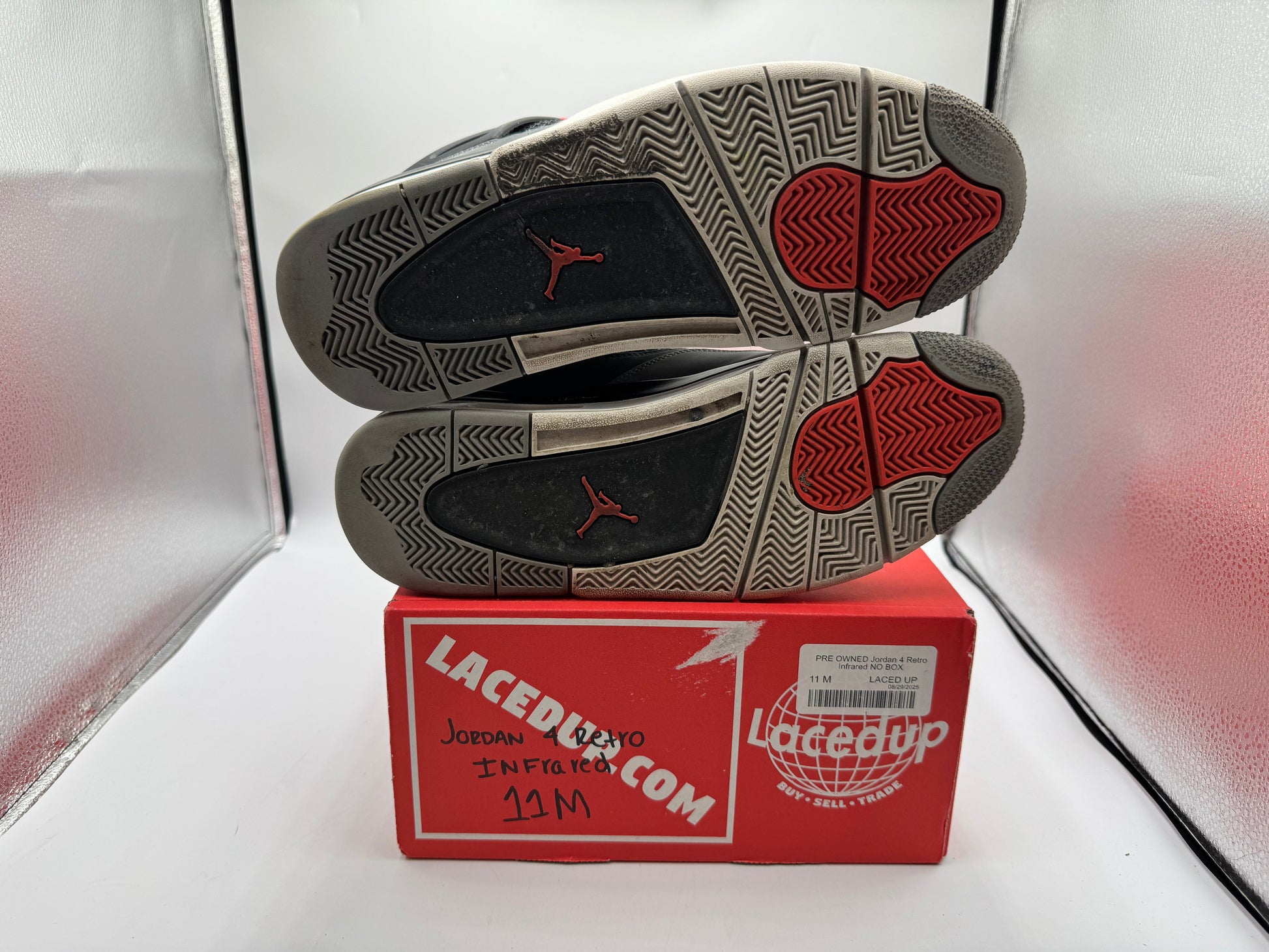 PRE OWNED Jordan 4 Retro Infrared NO BOX