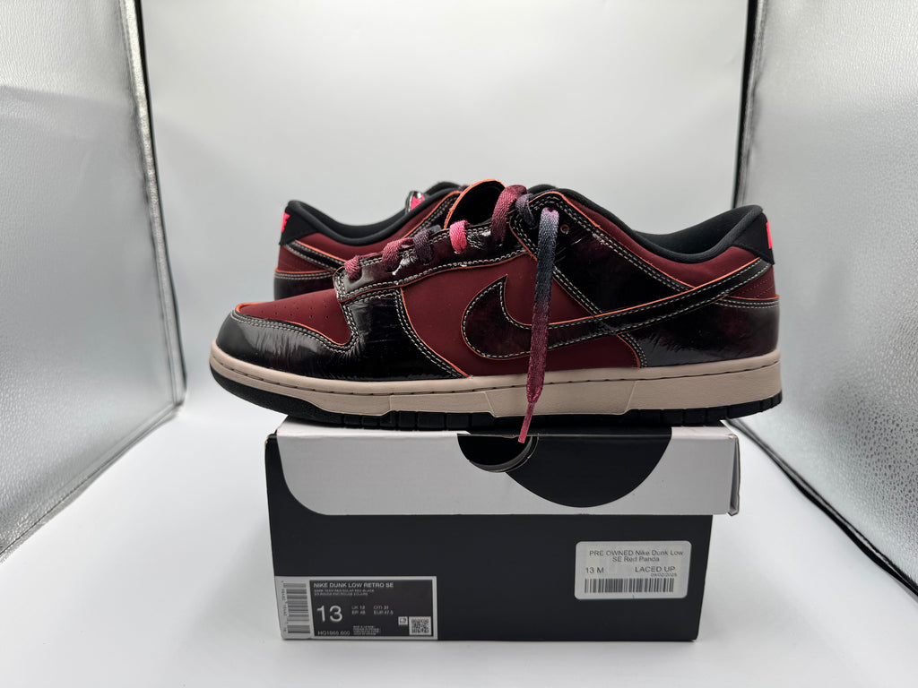PRE OWNED Nike Dunk Low SE Red Panda