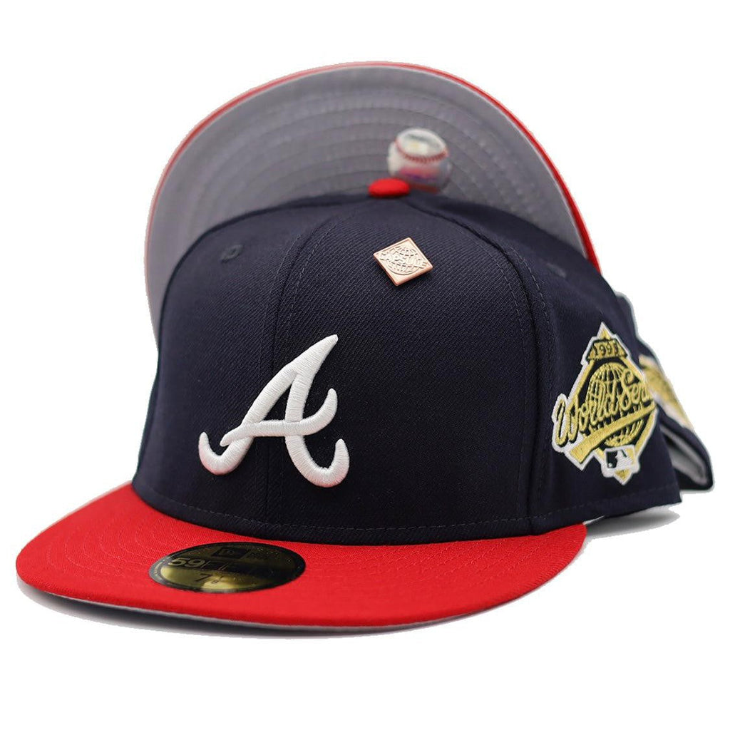 Atlanta Braves Basics 1995 World Series Patch Fitted Hat