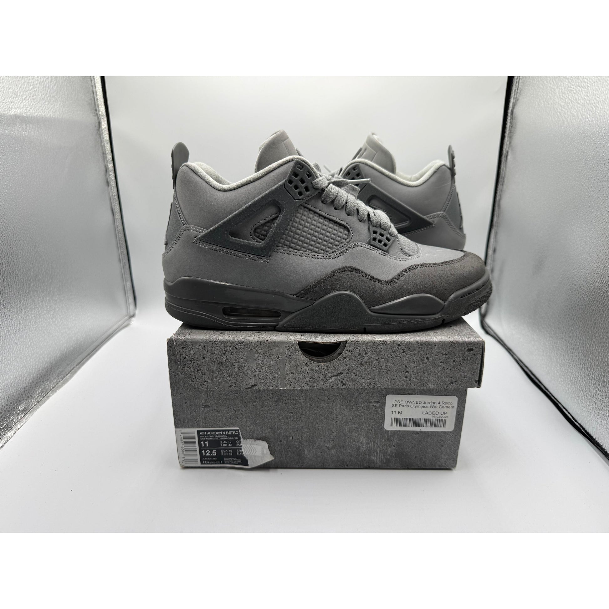 PRE OWNED Jordan 4 Retro SE Paris Olympics Wet Cement