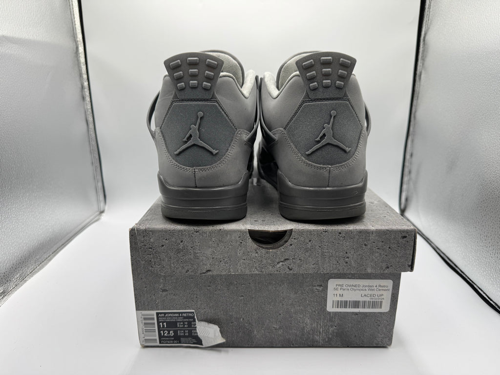 PRE OWNED Jordan 4 Retro SE Paris Olympics Wet Cement