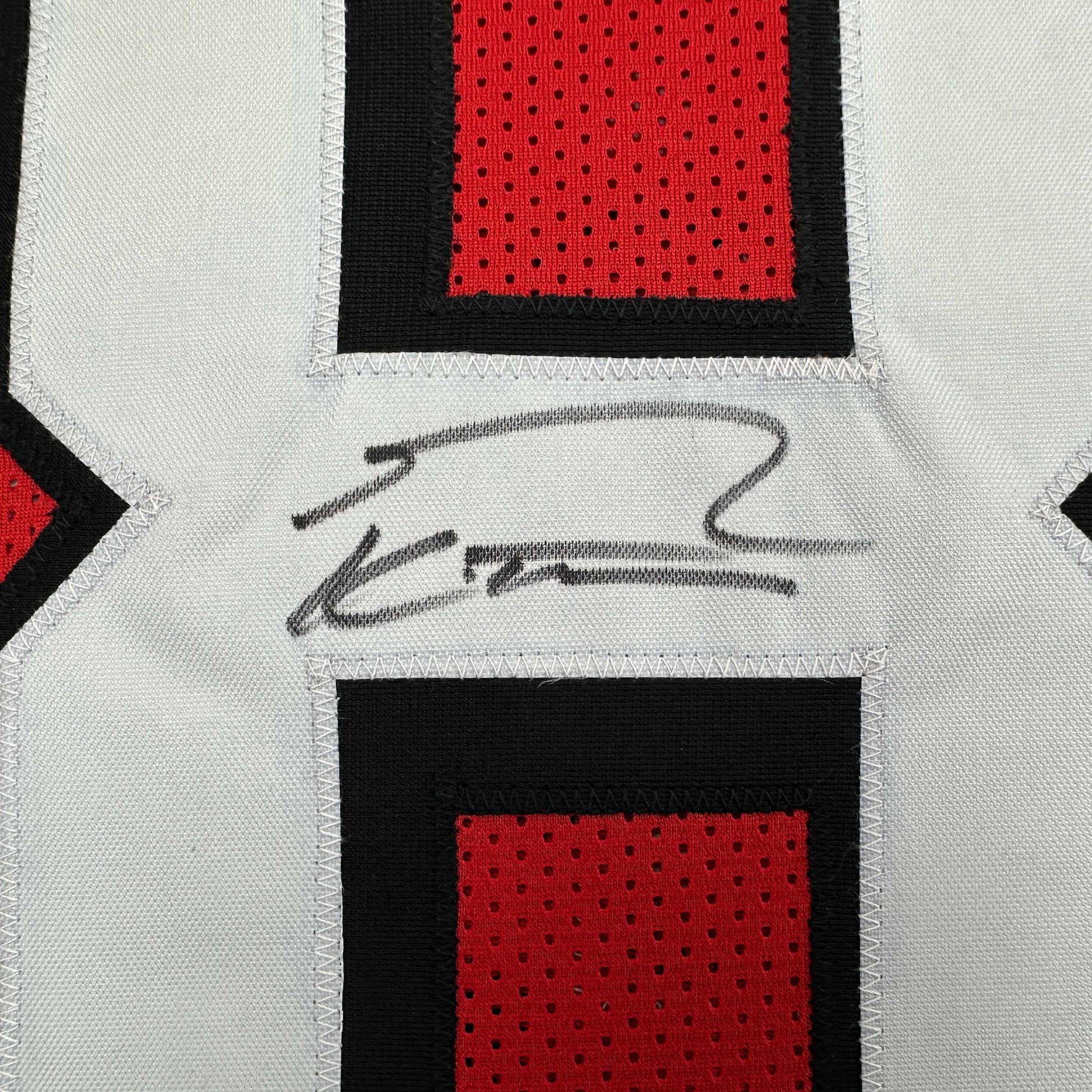 Autographed/Signed George Kittle San Francisco Red Alternate Football Jersey Beckett BAS COA