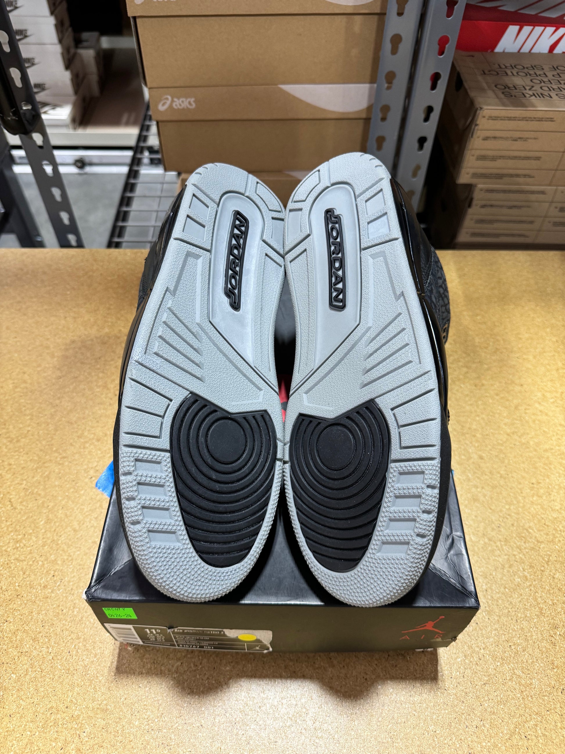 DEADSTOCK *Conditional* Air Jordan Retro 3 "Black Flip"