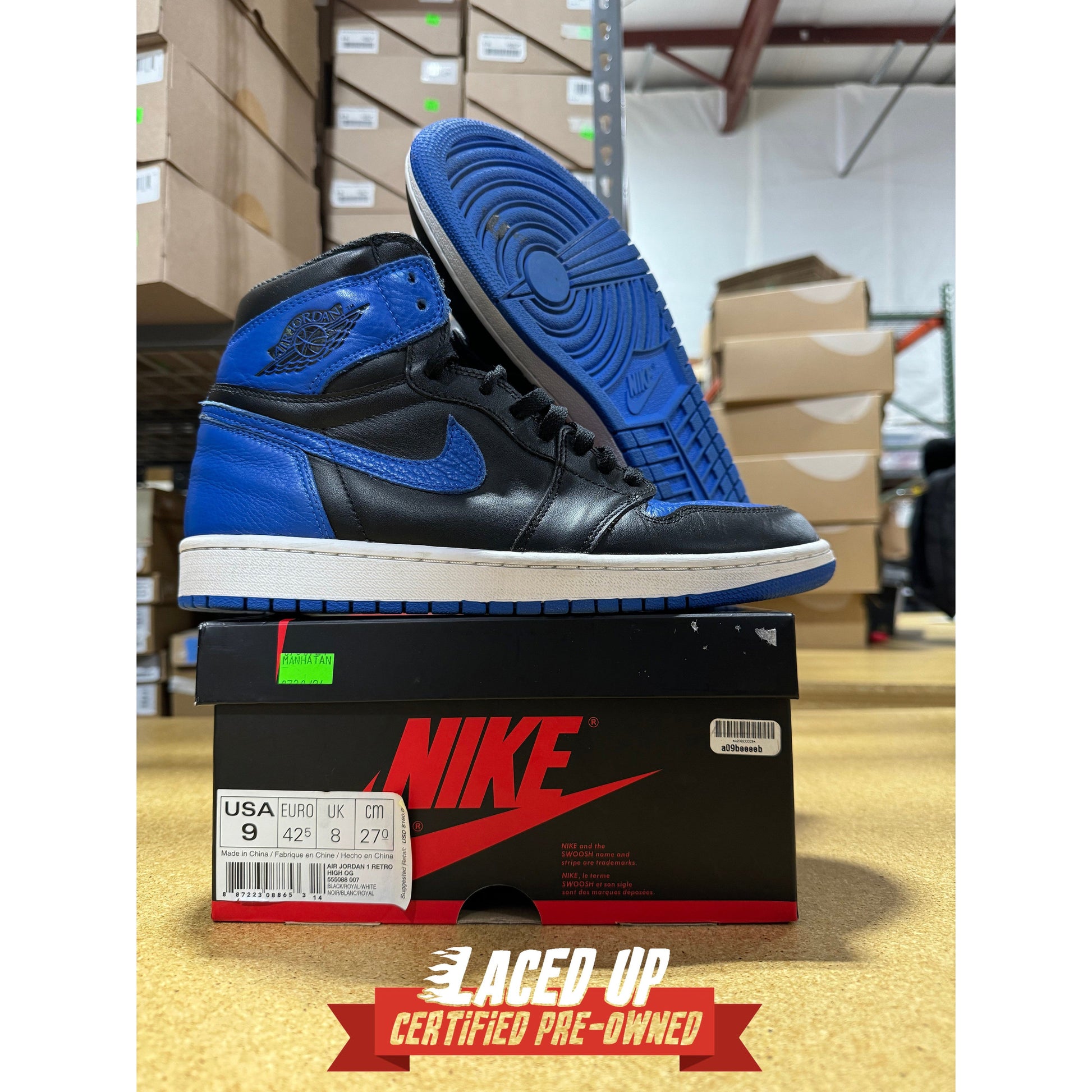 PRE OWNED Air Jordan Retro 1 "Royal" 2017