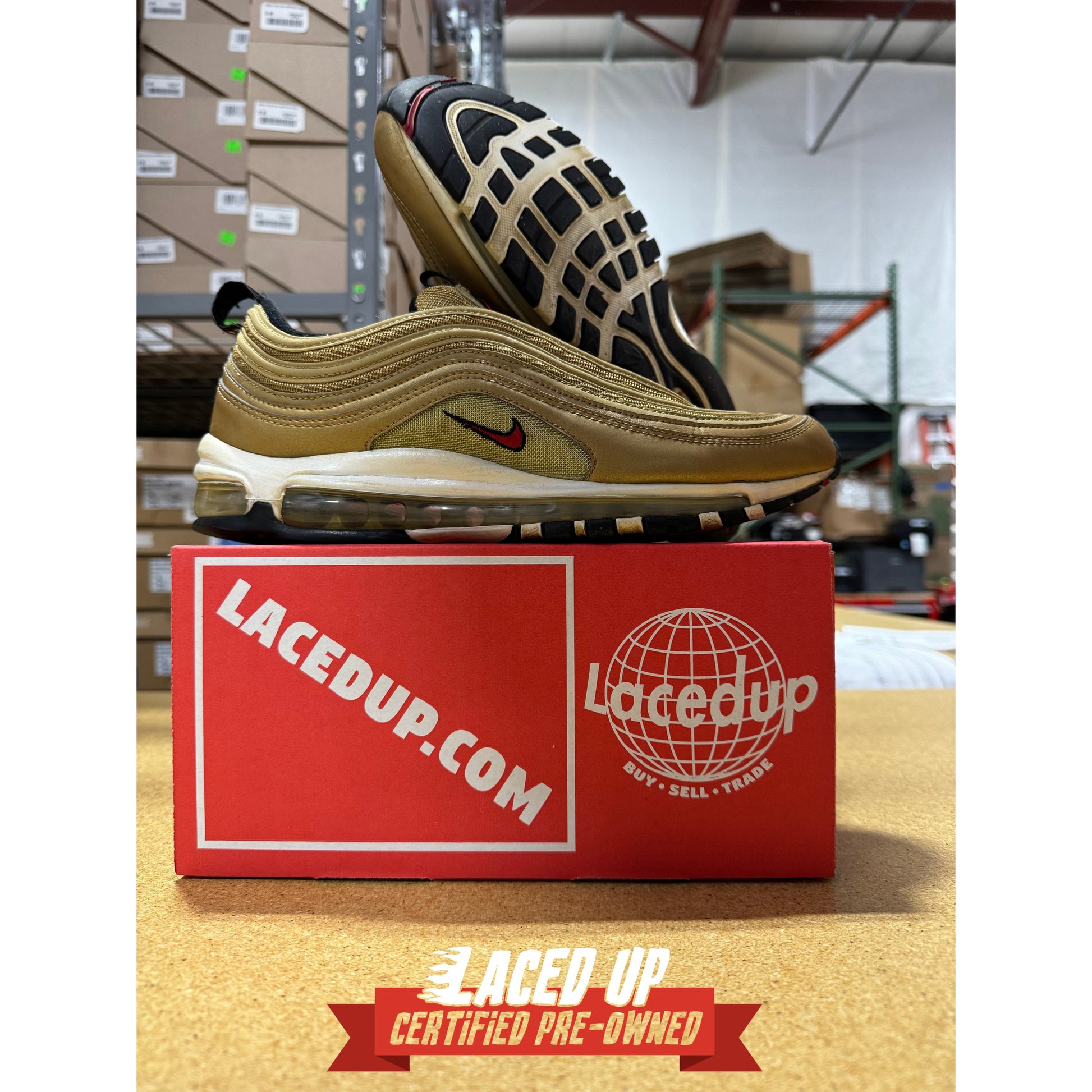 PRE OWNED Air Max 97 "Metallic Gold"