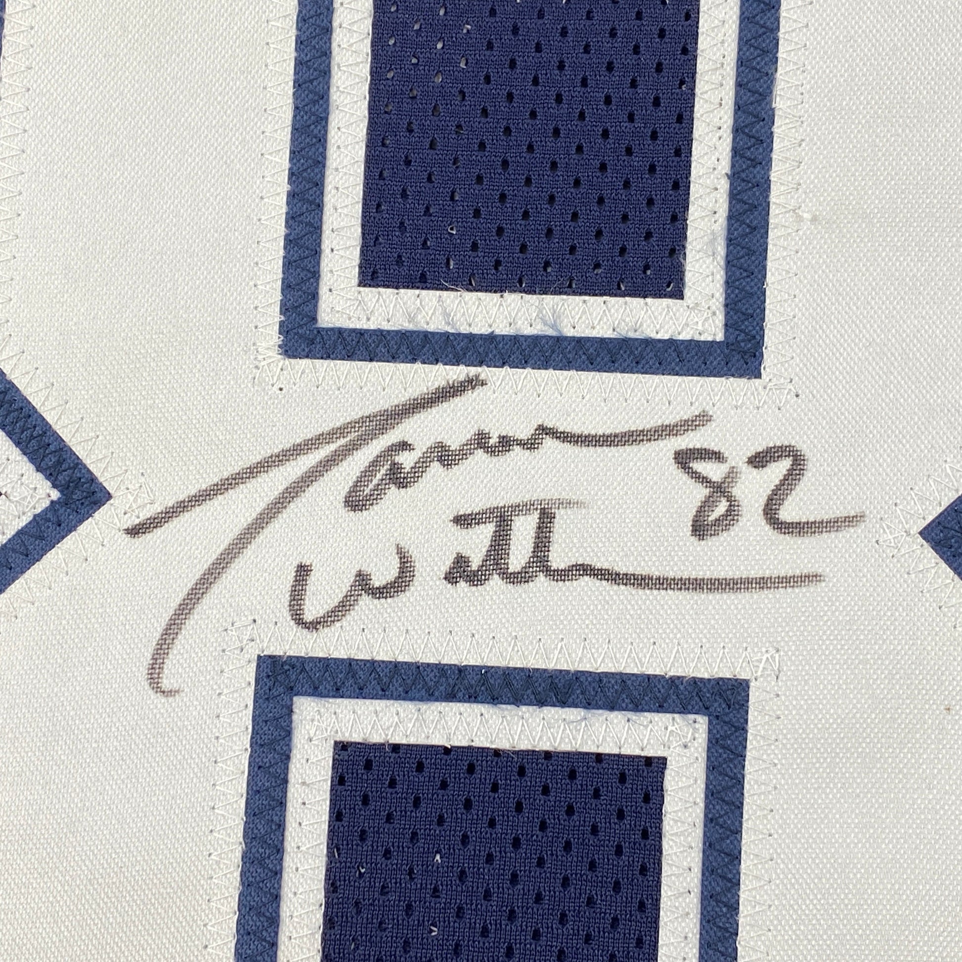 Autographed/Signed Jason Witten Dallas Dark Blue Football Jersey Beckett BAS COA