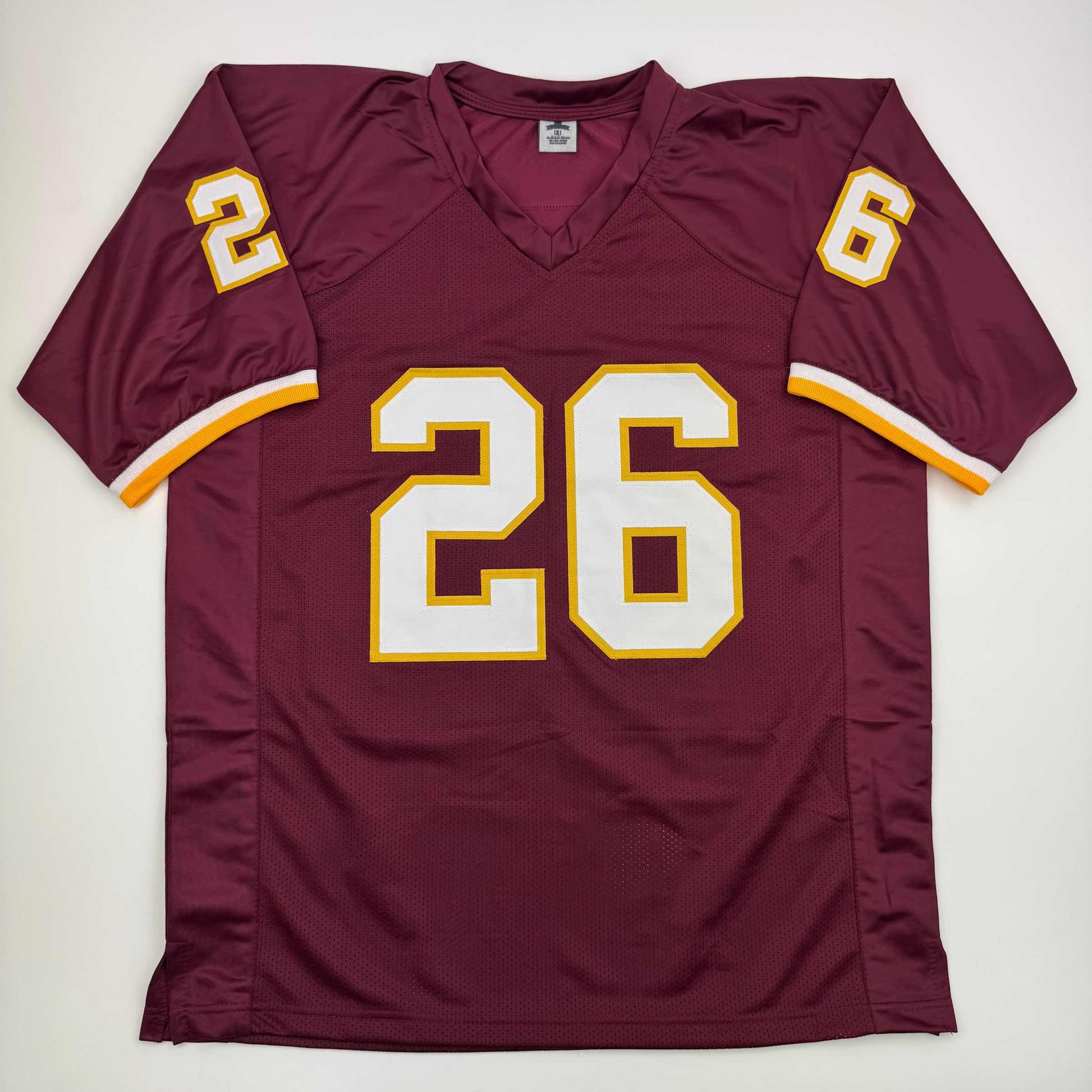 Autographed/Signed Clinton Portis Washington Burgundy Football Jersey Beckett BAS COA
