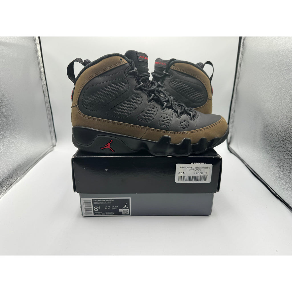 PRE OWNED Jordan 9 Retro Olive (2024)