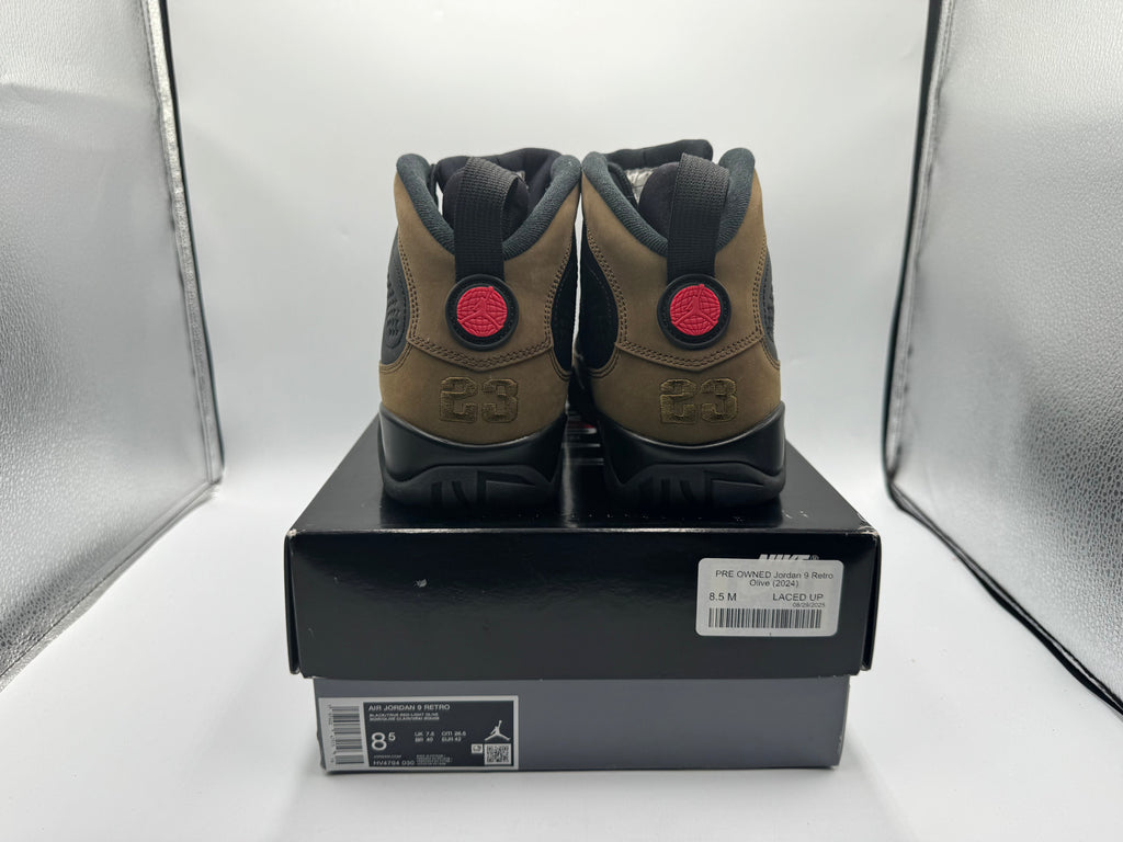 PRE OWNED Jordan 9 Retro Olive (2024)