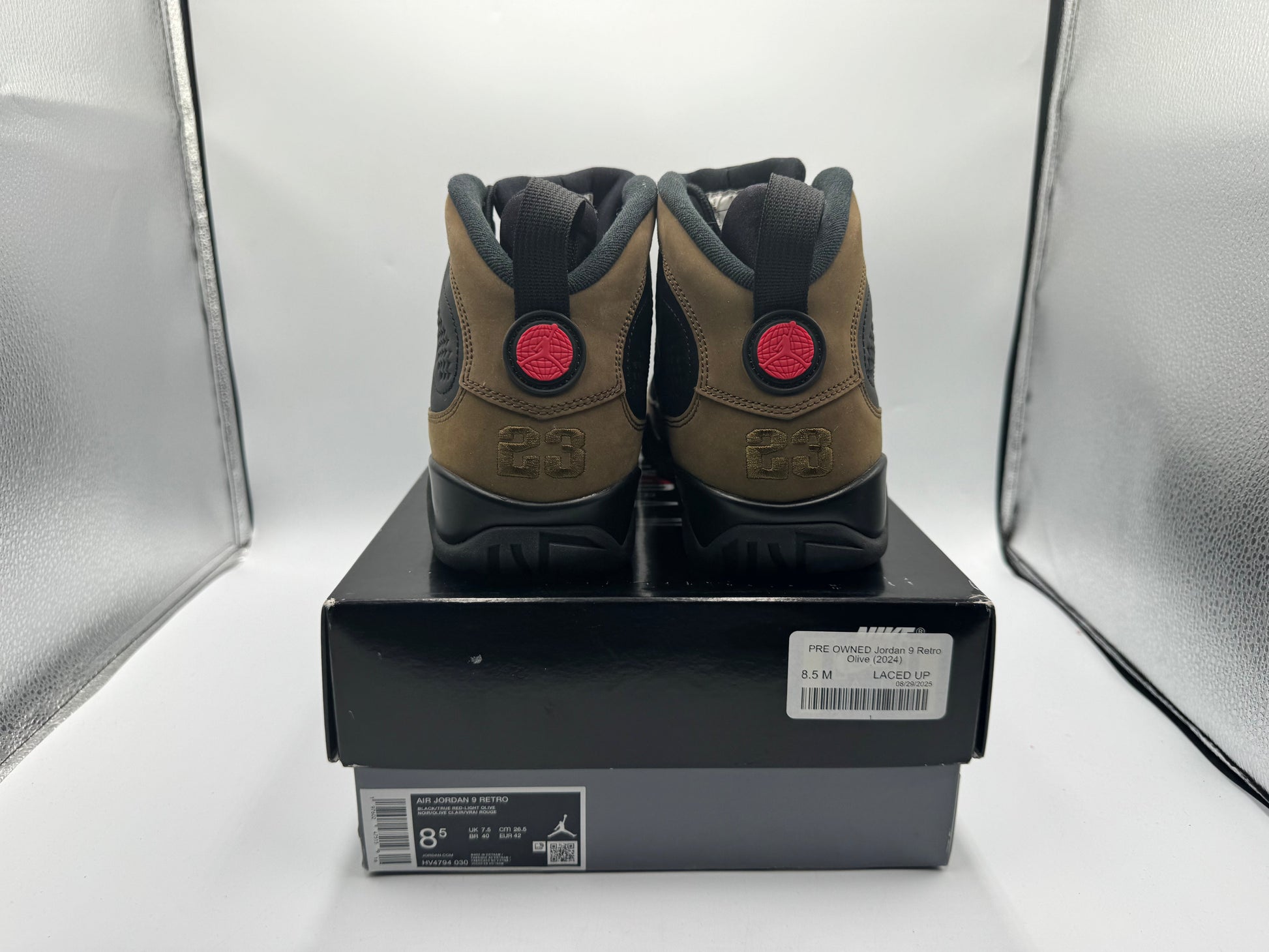 PRE OWNED Jordan 9 Retro Olive (2024)