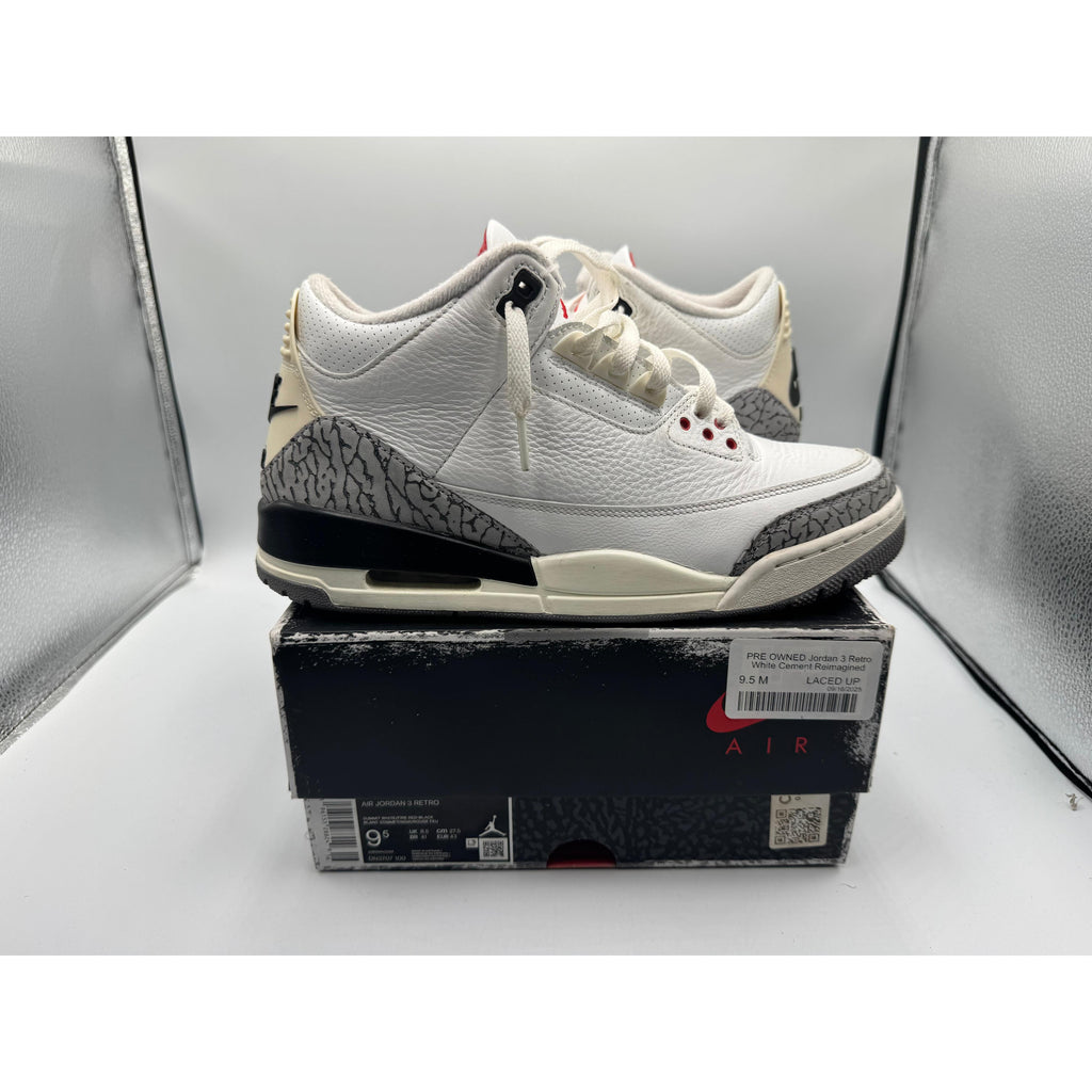 PRE OWNED Jordan 3 Retro White Cement Reimagined