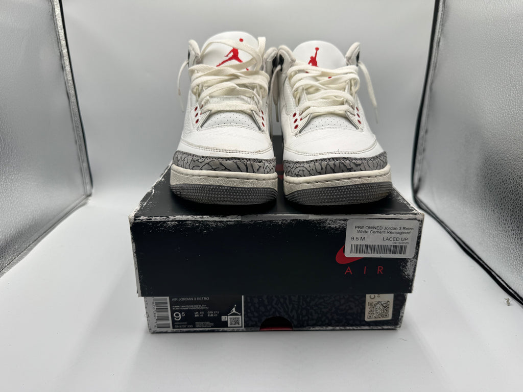 PRE OWNED Jordan 3 Retro White Cement Reimagined