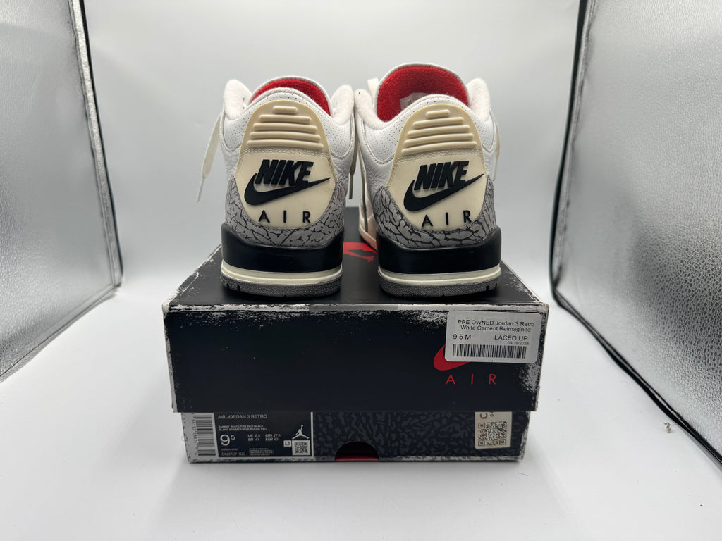 PRE OWNED Jordan 3 Retro White Cement Reimagined