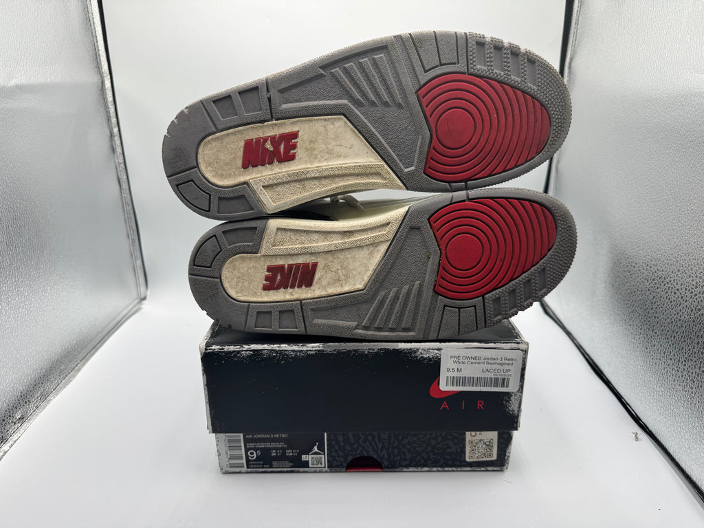PRE OWNED Jordan 3 Retro White Cement Reimagined