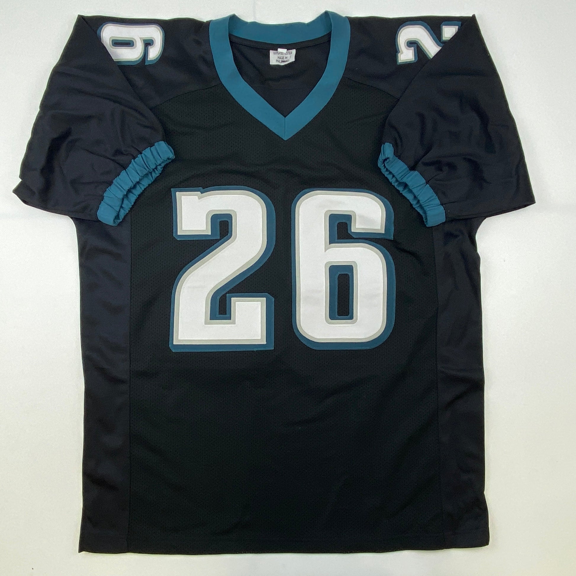 Autographed/Signed Miles Sanders Philadelphia Black Football Jersey JSA COA