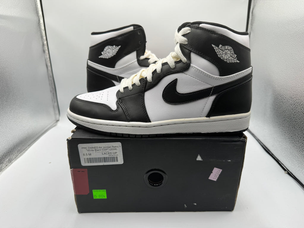 PRE OWNED Air Jordan Retro 1 "White Black CDP" (2008) Conditional