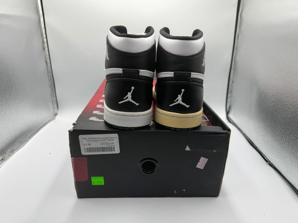 PRE OWNED Air Jordan Retro 1 "White Black CDP" (2008) Conditional