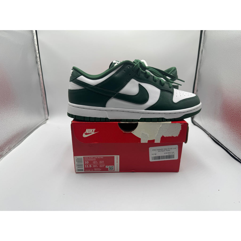 PRE OWNED Nike Dunk Low Michigan State
