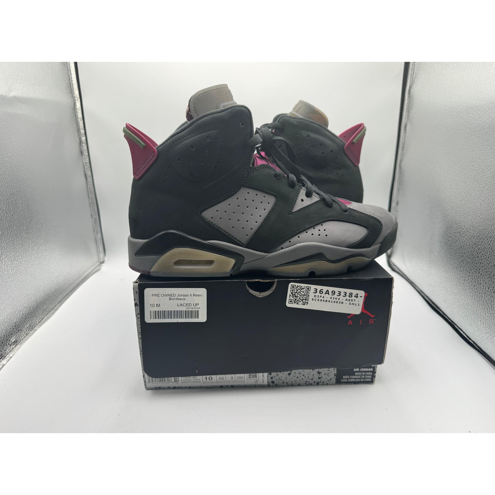 PRE OWNED Jordan 6 Retro Bordeaux