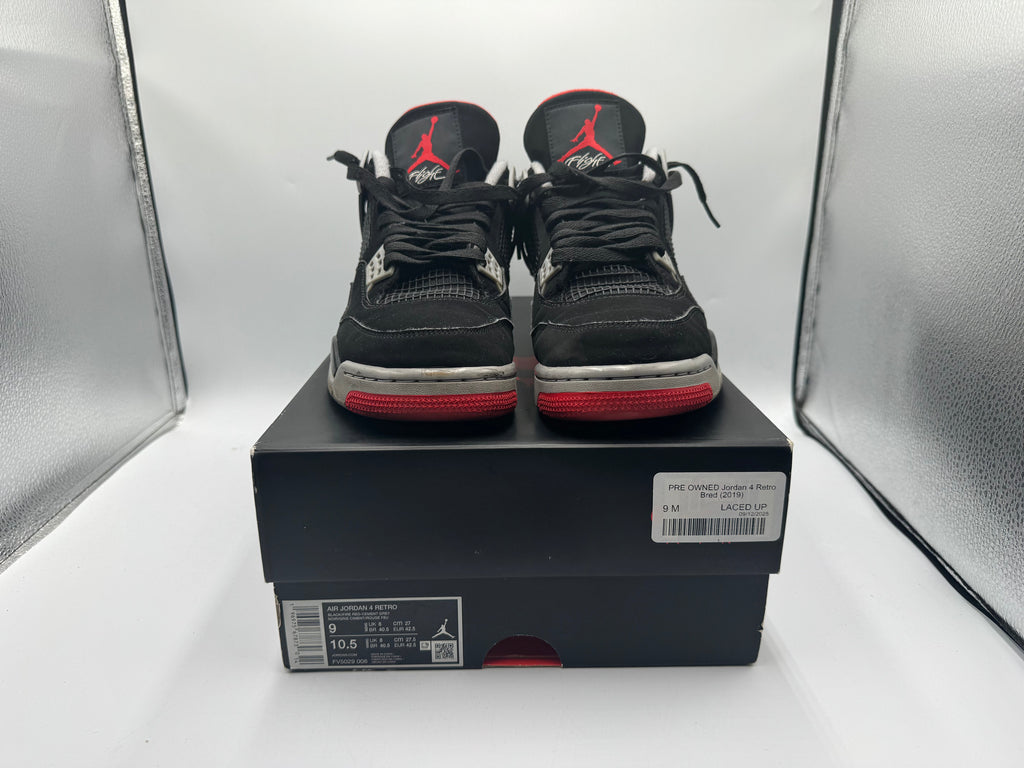 PRE OWNED Jordan 4 Retro Bred (2019)