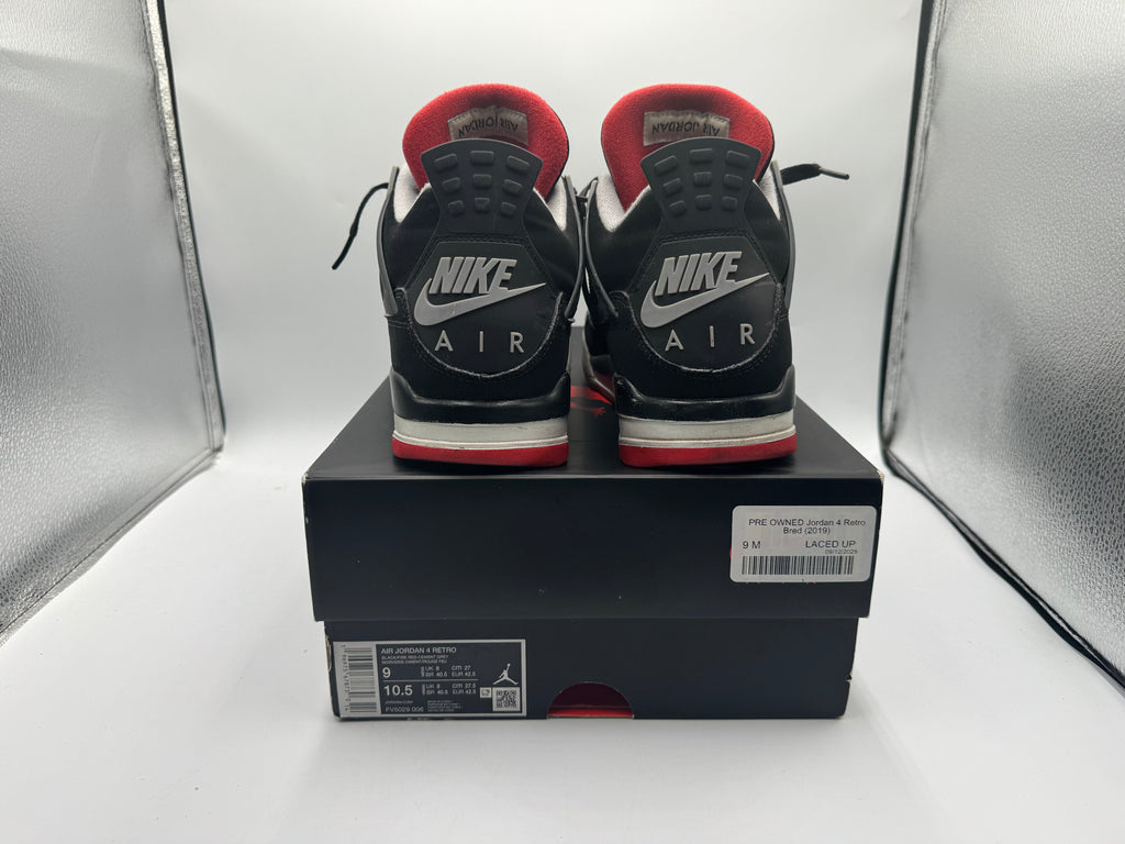 PRE OWNED Jordan 4 Retro Bred (2019)