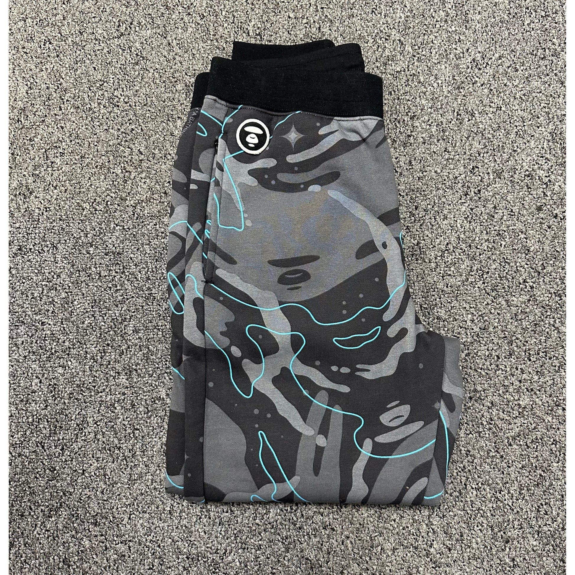 BAPE Ape Space Sweatpants (Black/Blue)